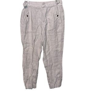 Athleta cropped pants cream color women’s size 8